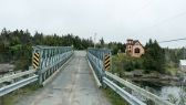 einspurige Brücke am Crescent Beach