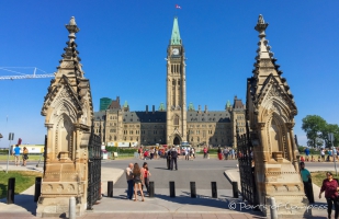 ein letzter Blick auf den Parliament Hill Ottawa