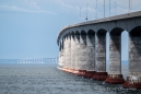 Blick auf die Conferderation Bridge - schon in New Brunswick