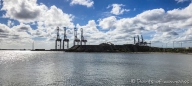 Blick auf den Hafen von Montevideo