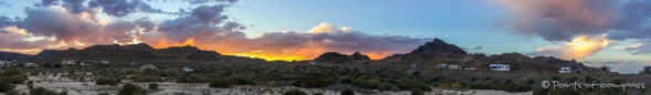 Abendrot an den Bonneville Salt Flats