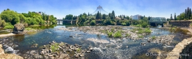 Upper Falls des Spokane Rivers im gleichnamigen Ort