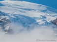 die Gletscher auf dem Mount Rainier...