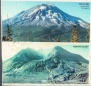 vor dem Vulkanausbruch und nach dem Vulkanausbruch von 1980
