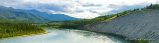 Blick auf den Takhini River bei Whitehorse