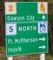 erst geht es noch nach Dawson City ... bevor wir den Weg nach Inuvik einschlagen ...
