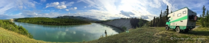 ein traumhafter Platz oberhalb des Takhini Rivers ... da kann man sich wohl fühlen ...