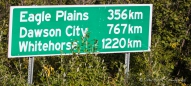 Zurück bis Dawson City sind es nur noch 767 km ...